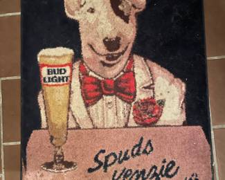 Great vintage Spud MacKenzie rug