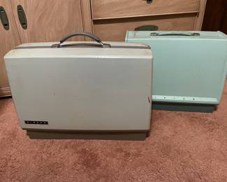 2 of the 3 vintage Singer sewing machines