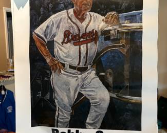 Bobby Cox signed poster