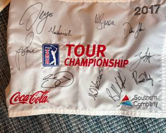 PGA 2017 Tour championship golfer autographs