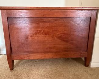 Vintage Gat Creek Vineyard blanket chest.