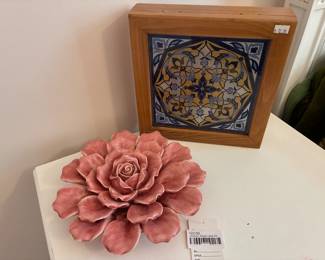 Ceramic Flower Wall Art