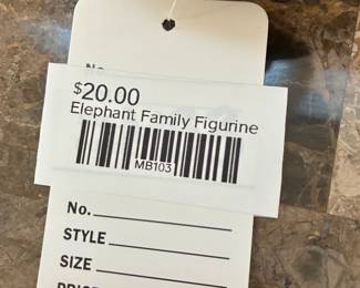 Elephant Family Figurine