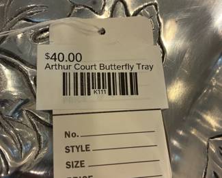 Arthur Court Butterfly Tray