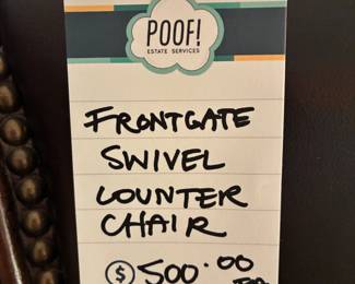 Frontgate Swivel Counter Chair