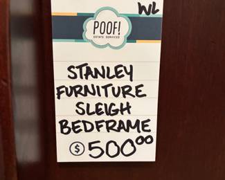 Stanley Furniture Sleigh Bedframe