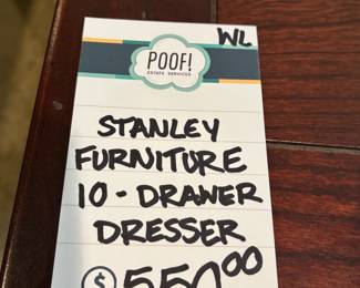 Stanley Furniture 10-Drawer Dresser