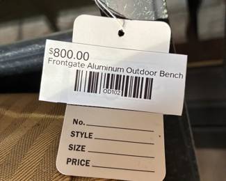 Frontgate Aluminum Outdoor Bench