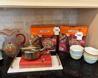 Le Creuset Mini Cocottes & Cookbooks