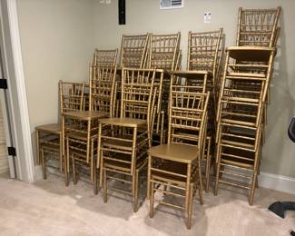 Premium Gold Event Chairs w/ Cushions