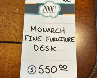 Monarch Fine Furniture Desk