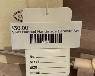S&as Haddad Handmade Barware Set