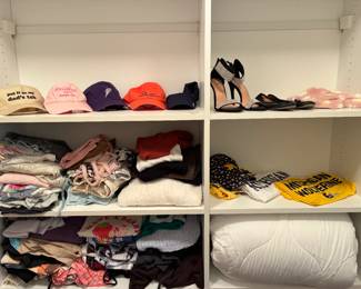Clothing, Hats, Shoes, Bedding