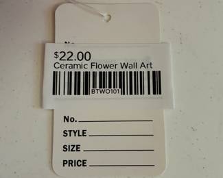 Ceramic Flower Wall Art