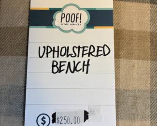 Upholstered Bench