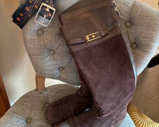 Women's Shoes, Belts, Chair