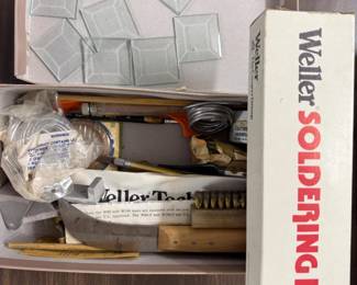 150 StainedGlassSuppliesSolderingIronSolderBevelsCutters