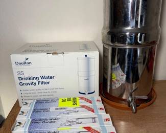 63 DoultonStainlessSteelGravityDrinkingWaterFilterSystem