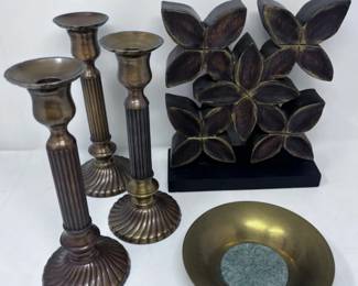 57 3BombayCompanyBrassCandleSticksandMore
