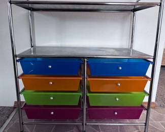 137 AlvinRollingCartwith8Drawers2Shelves