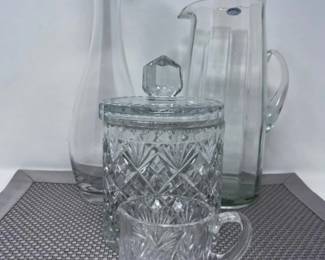 59 6PieceCrystalBarware