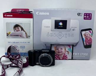 226 CanonSelphyCP900PhotoPrinterOlympusCameraTripod