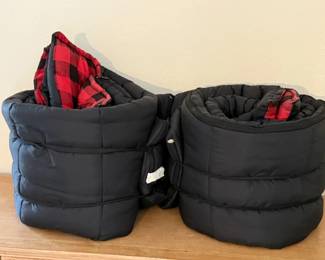 18 2AdultFlannelLinedNylonSleepingBags