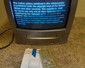 219 Toshiba13TVVCRComboWithRemote
