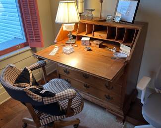 Slant Front Pine Desk