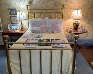 Full Sized Brass Bed