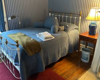 Antique Iron and Brass Bed
