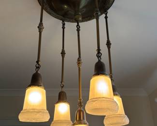 Beautiful Art Deco era light fixture