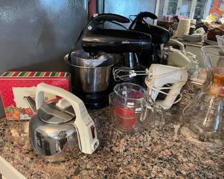 Tea anyone?  Great appliances shown with this electric teakettle