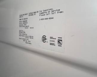 Frigidaire refrigerator/freezer info