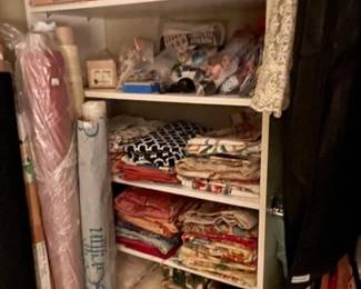 Fabric- great upholstery fabrics and some sewing items