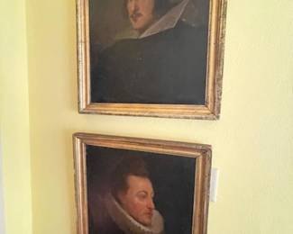 Two more original antique portraits
