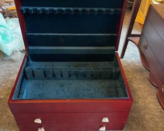 One of three silver chests (two are new, never used)