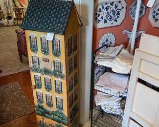 Cute painted house shelf