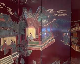 One of two screens....this is a lovely eight panel screen