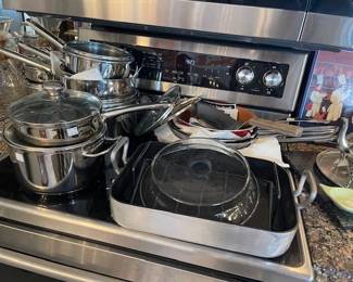 Pots, pans and quality useful kitchenware