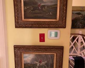 Original oil paintings- equestrian scenes