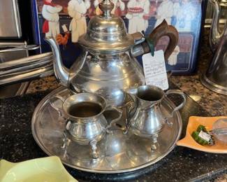 CW pewter tea pot