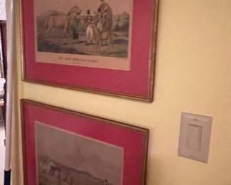 Antique equestrian prints