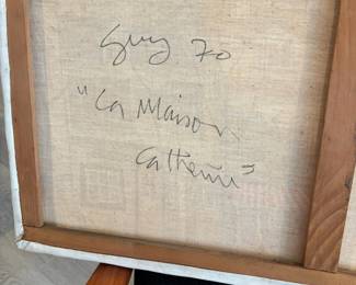 93. Signed Oil on Canvas "La Maison Catherine" by Guy Nochet (32" x 16")