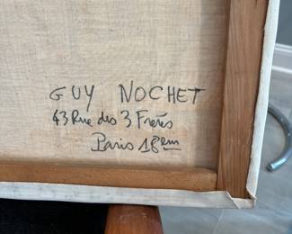 93. Signed Oil on Canvas "La Maison Catherine" by Guy Nochet (32" x 16")