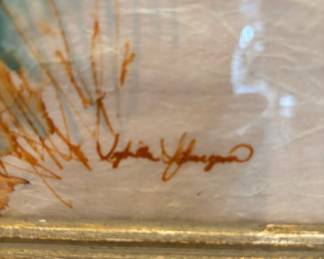 86. Signed Watercolor of a Tree by Sylvia Spurgeon