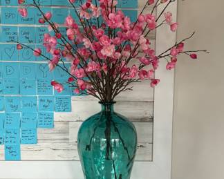 22. Blue Glass Vase (24")