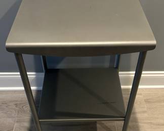 73. Metal Side Table (20" x 17" x 26")