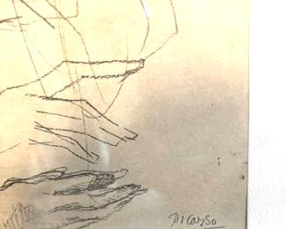 91. "Mother & Child And Four Studies For The Right Hand" by Picasso (16" x 20")