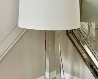 4. Glass Prism Column Lamp (31"h)